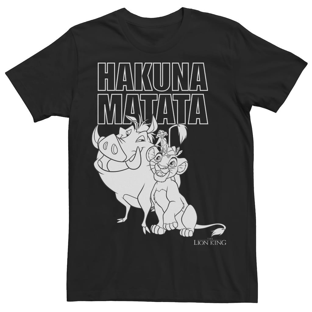 Hakuna Matata Graphic Black Shirt