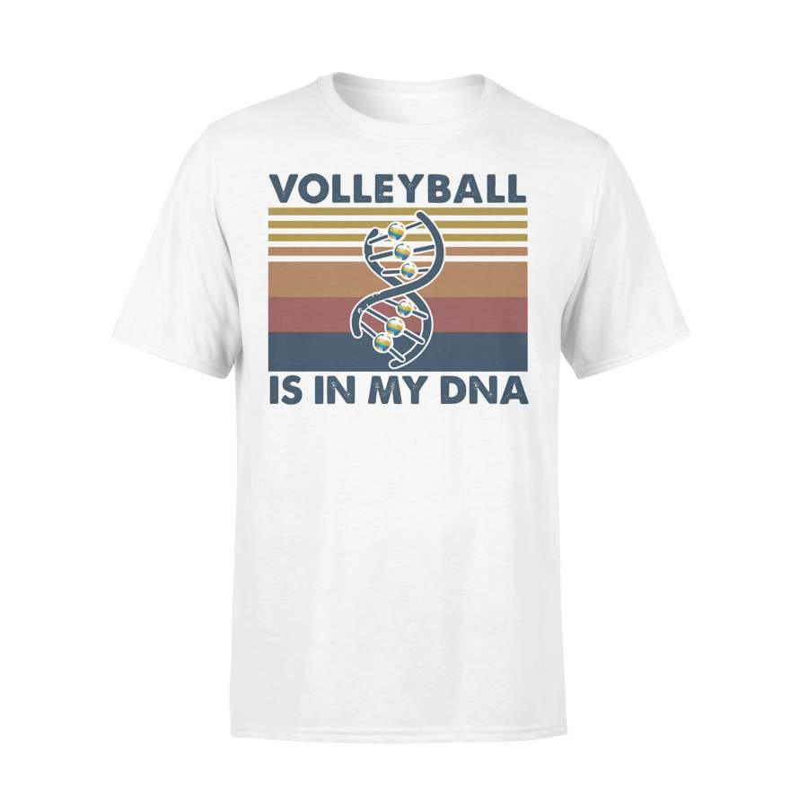 Volleyball Is In My Dna Vintage Retro T-shirt