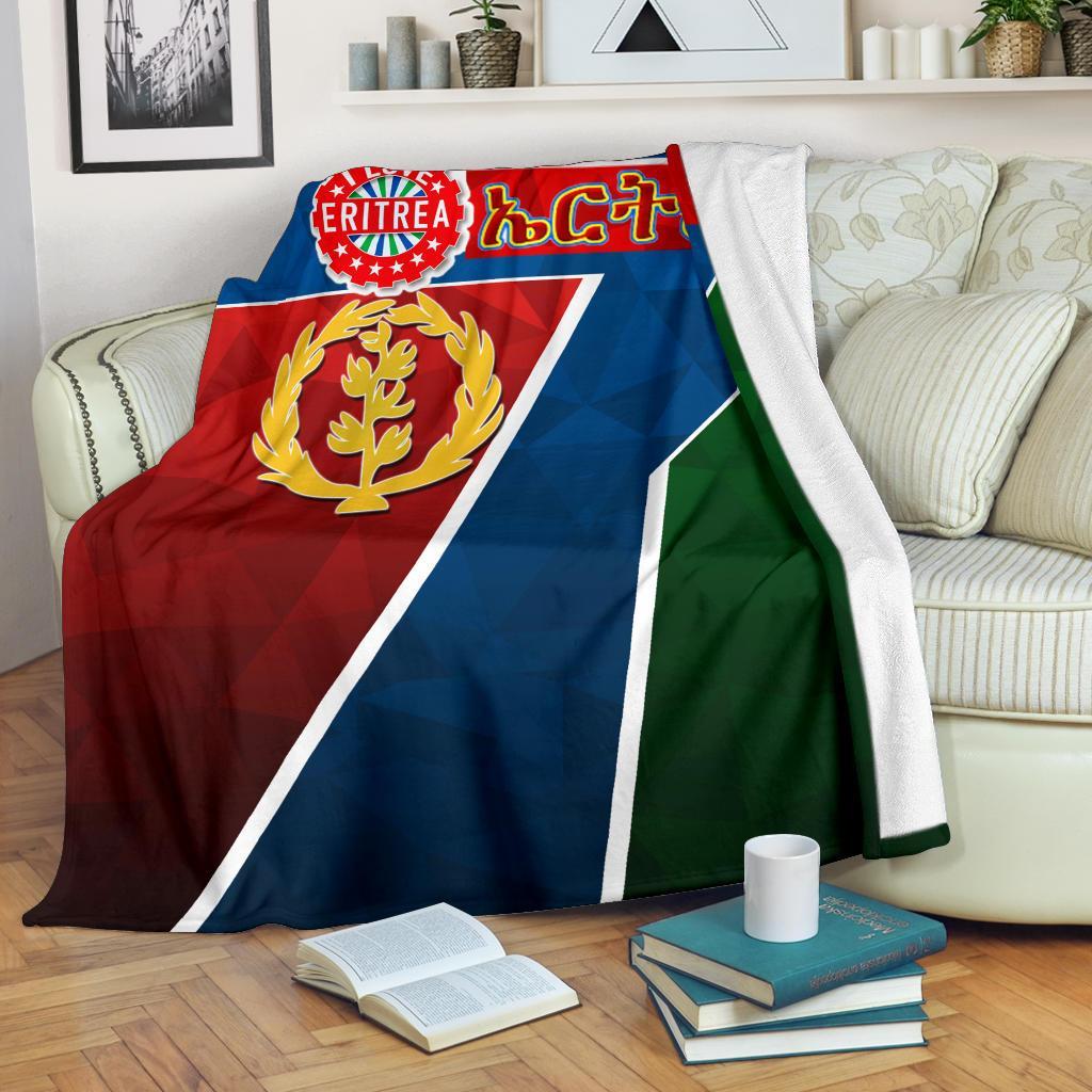 1stTheWorld Eritrea Flag Premium Blanket – I love Eritrea BN21