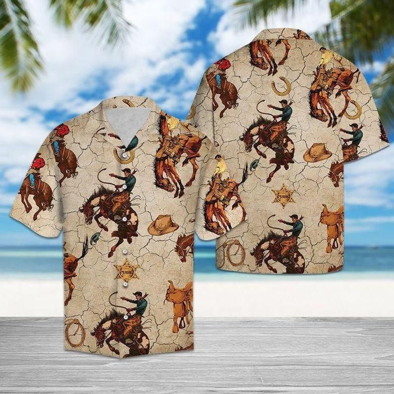 Bull Riding Multicolor Best Design Hawaii Shirt Ha48605