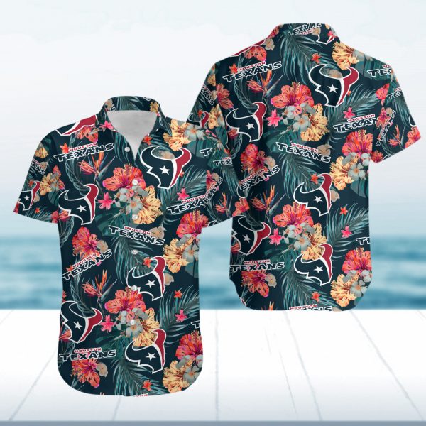 Hawaiian Shirt Island Houston Texans Summer Button Up Ha16088