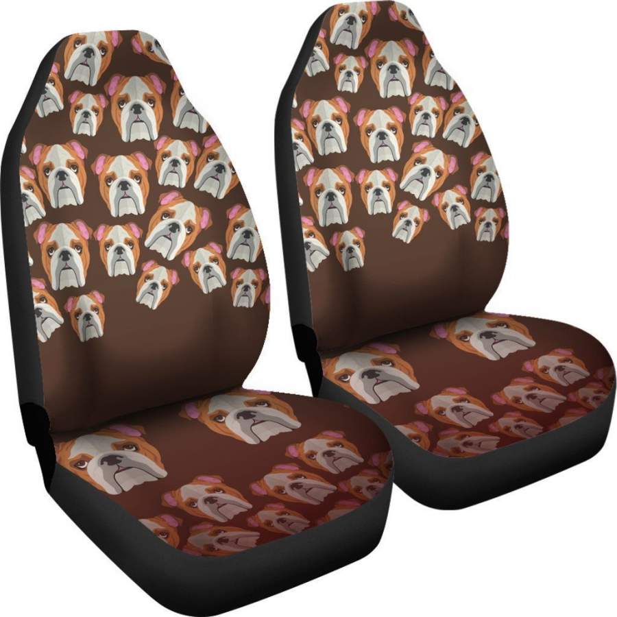 Funny Pattern Bulldog Car Seat Covers For Dog Lover HH10