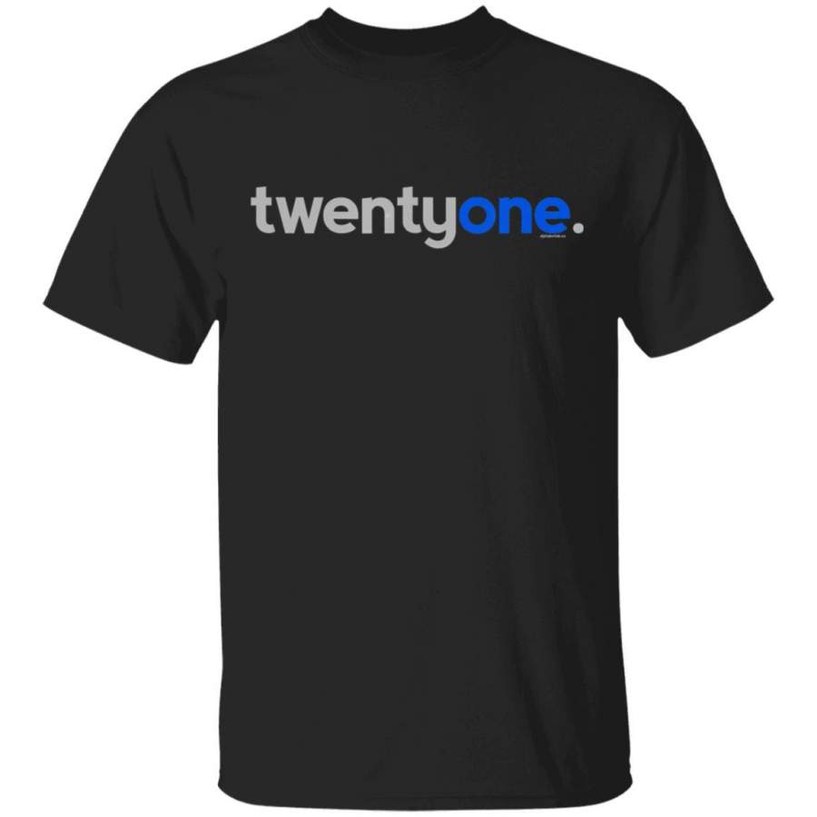 21st Birthday Gift Ideas for Him Men Blue Twentyone Coffee Mug Unisex Men Women Tshirt