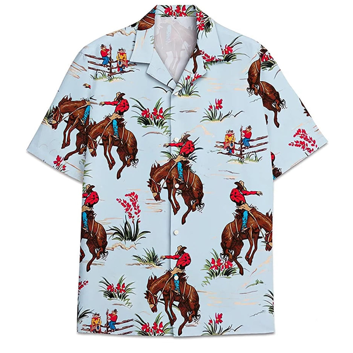 Horse Pattern Hawaii Summer Gift Hawaii Shirts For Aloha Beach Shirt Ha38205