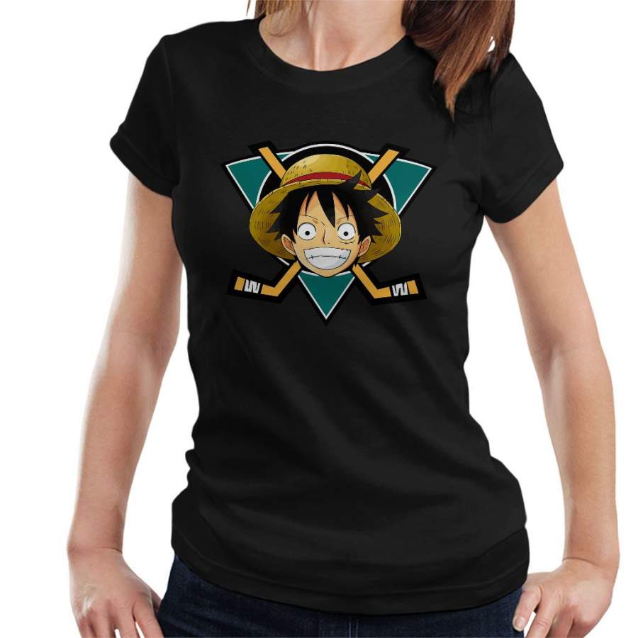 Monkey D Luffy Mighty Ducks One Piece Women’s T-Shirt