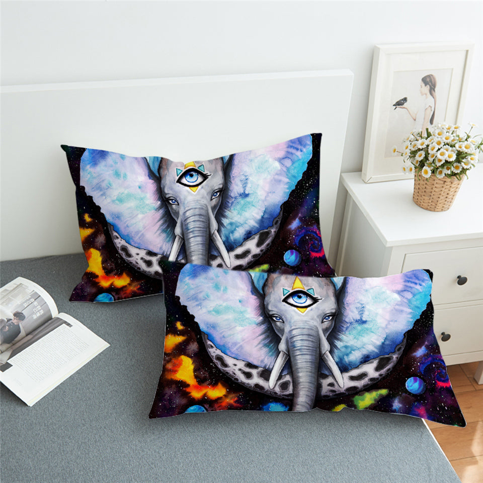 Pixie Elephant Planetary Pillowcase