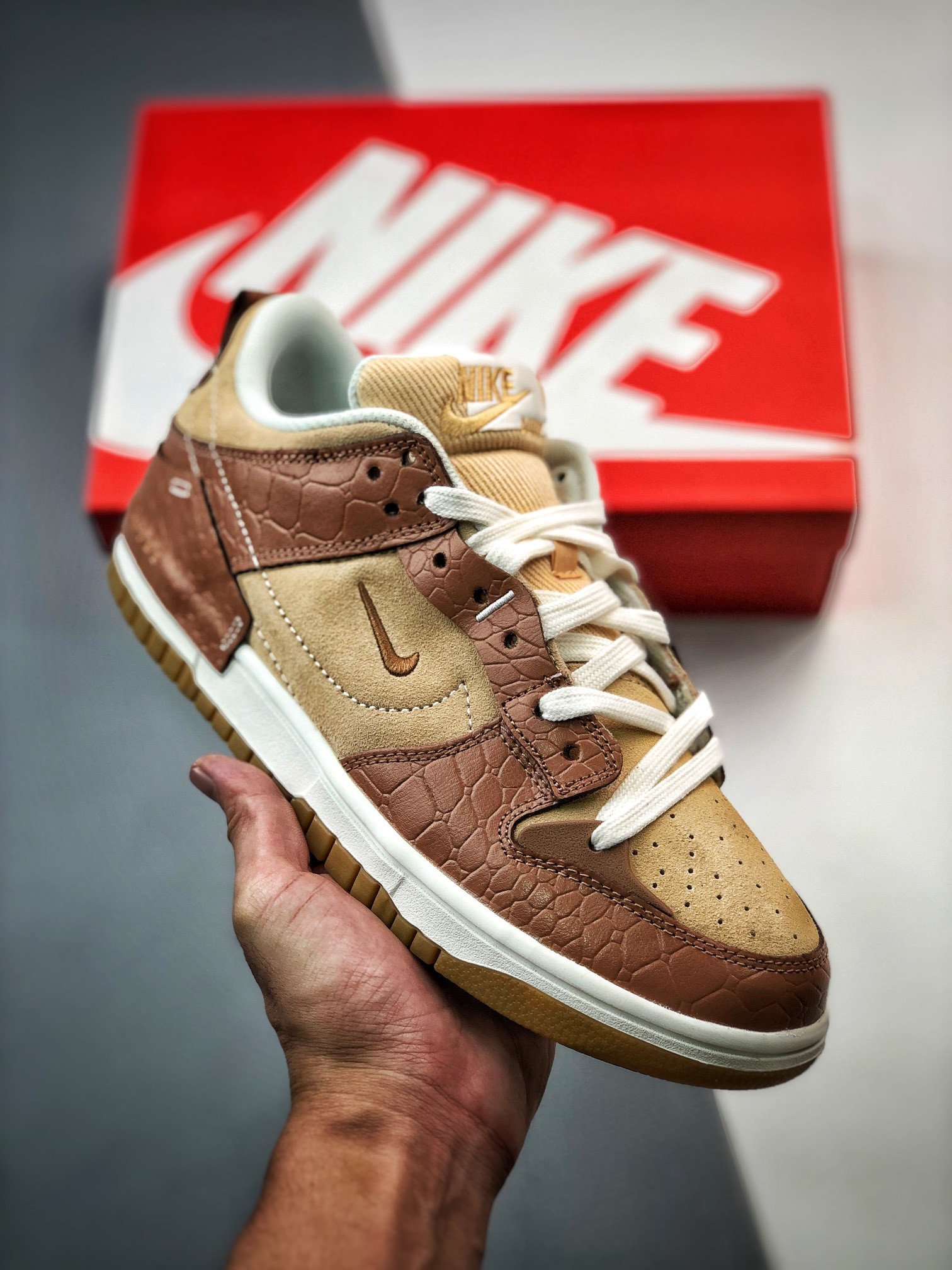 Nike Dunk Low Disrupt 2 Brown Croc DV1026-215 5339348