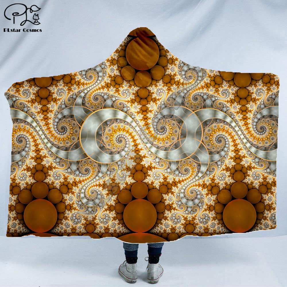 Cool Psychedelic Graffiti Character Hooded Blanket Adult colorful child Sherpa Fleece Wearable Blanket Microfiber Bedding c-001 alx