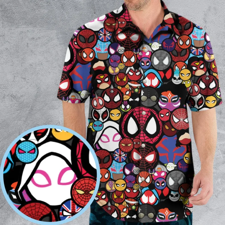 Spide-Mania Spider-Verse Hawaiian Shirt