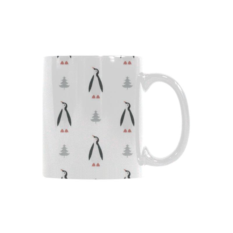 Penguin pattern Classical White Mug (Fulfilled In US)