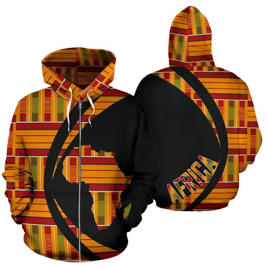 Greek Life Hoodie – Circle Kente The Ewe Zip Hoodie