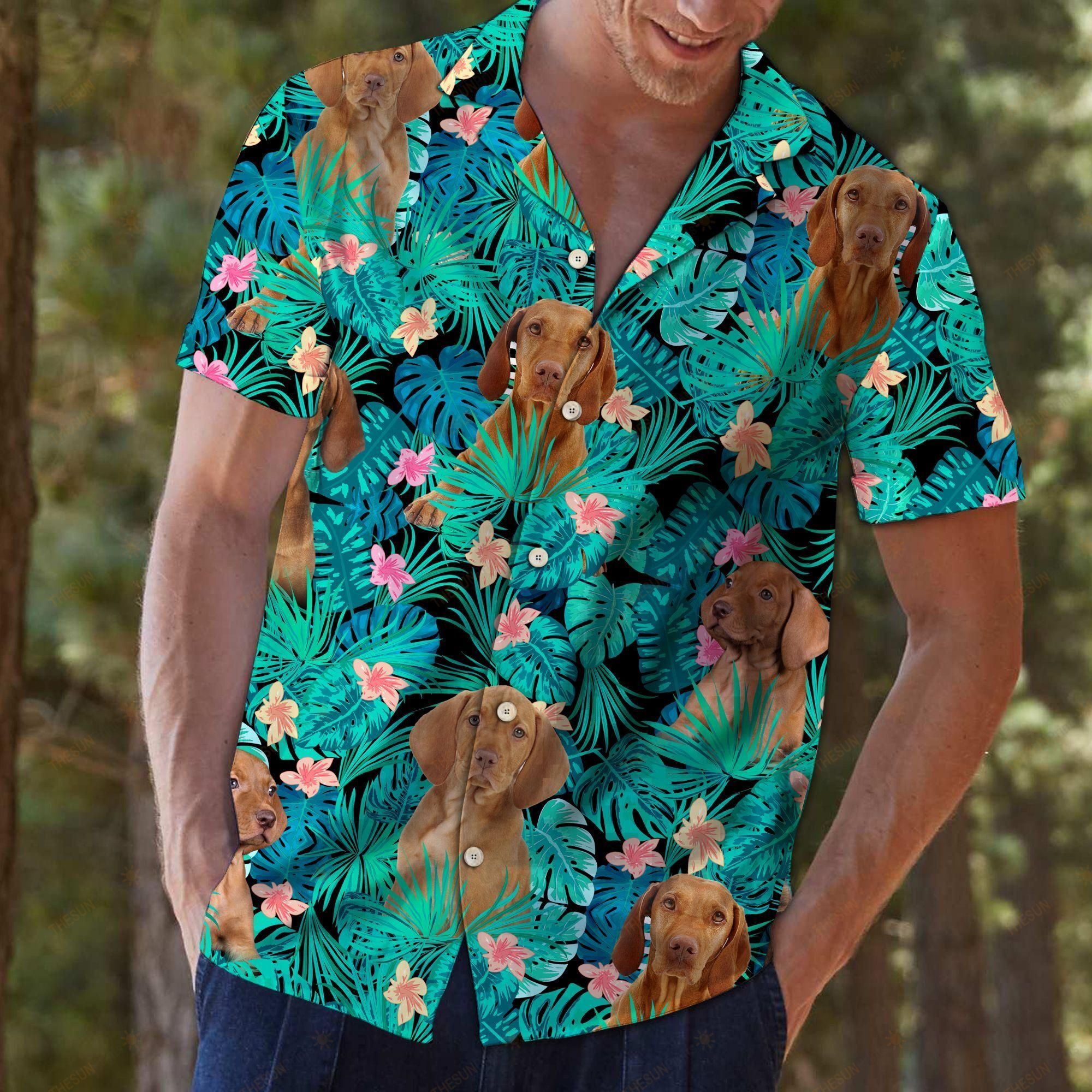 Vizsla Tropical Hawaiian Shirt Ha101361