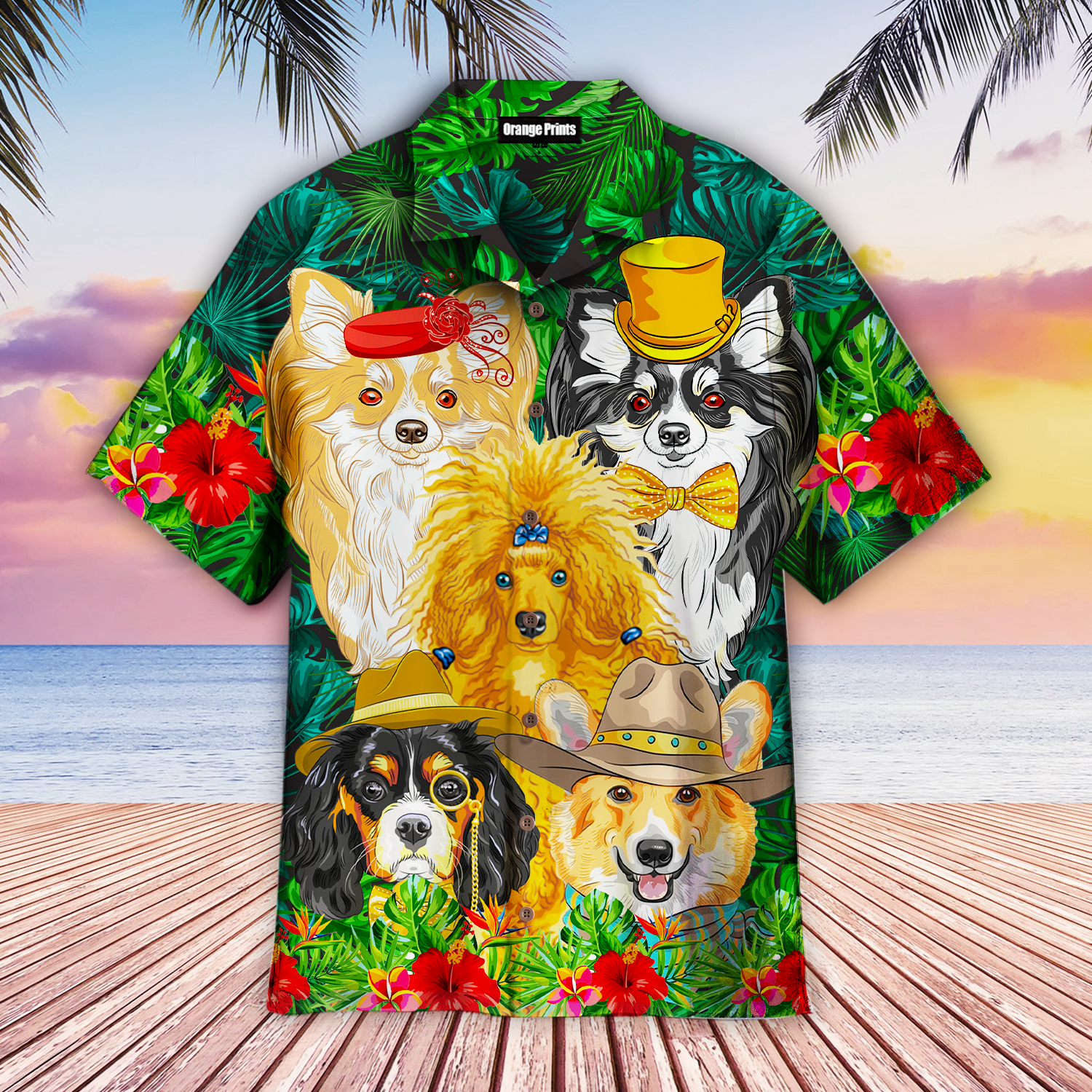 Fashion Dog Tropical Hawaii Shirt For Men Women Ha103315