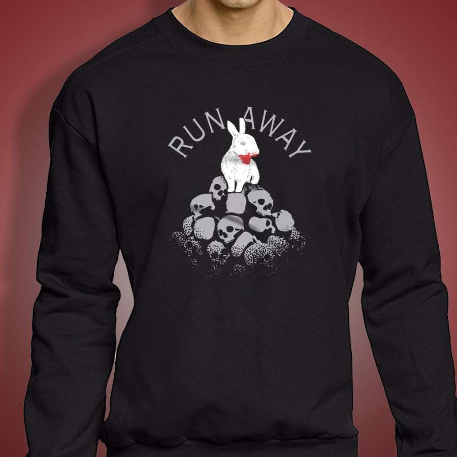 Run Away Killer Bunny Men’S Sweatshirt