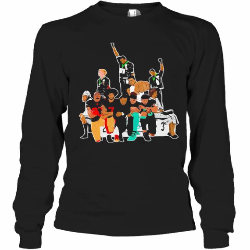 Colin Kaepernick 1968 Olympics Black Power Peaceful Protest Football Long Sleeve T-Shirt