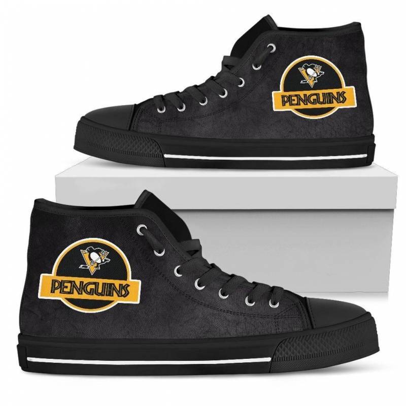 Jurassic Park Pittsburgh Penguins High Top Shoes #862