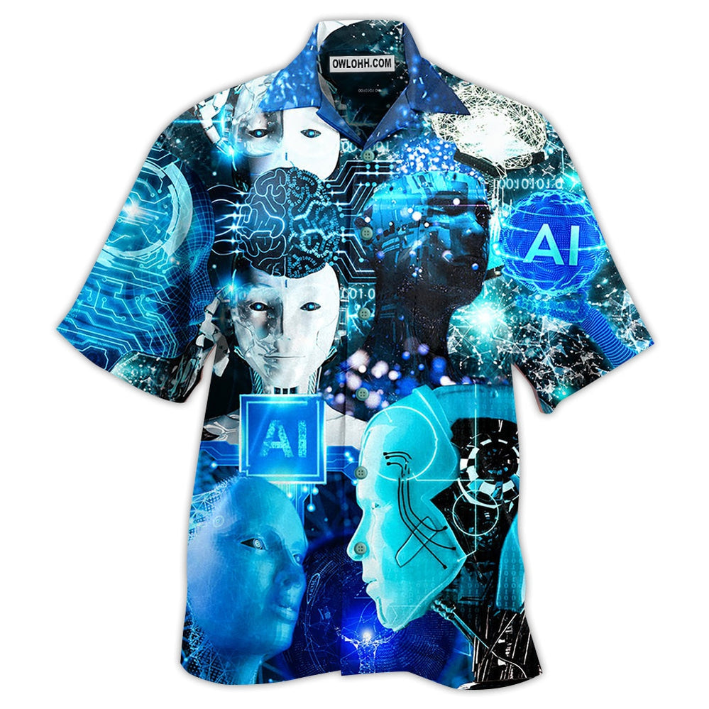 Ai In Modern Life – Hawaiian Shirt  – Owl Ohh