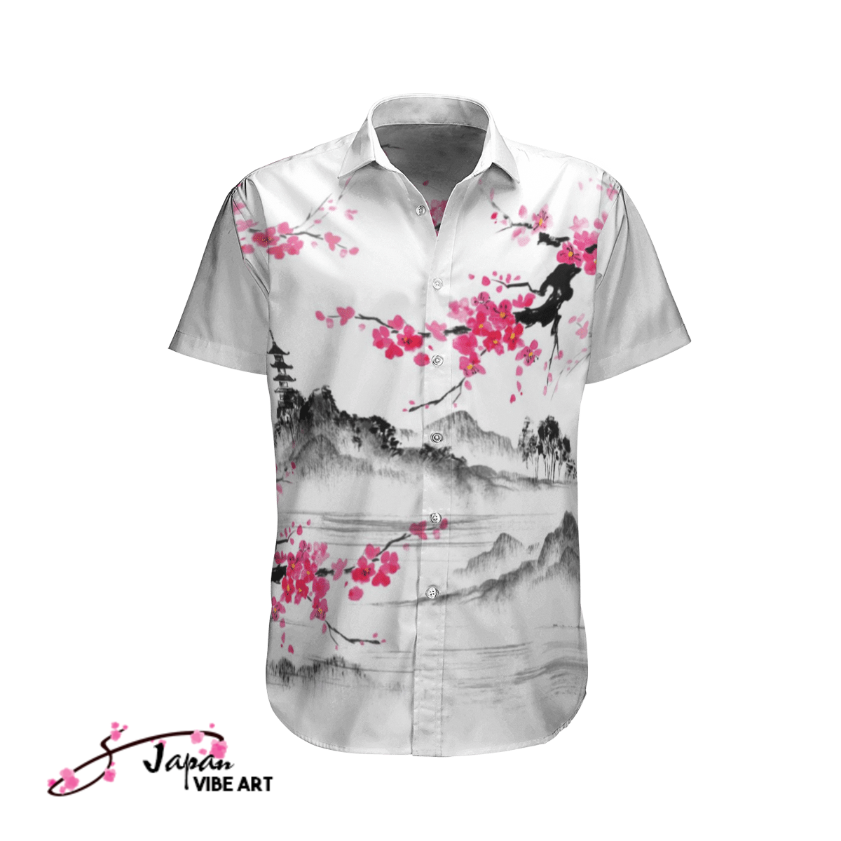 Japanese Aesthetic Sakura Cherry Blossom Hawaii Shirt 1188