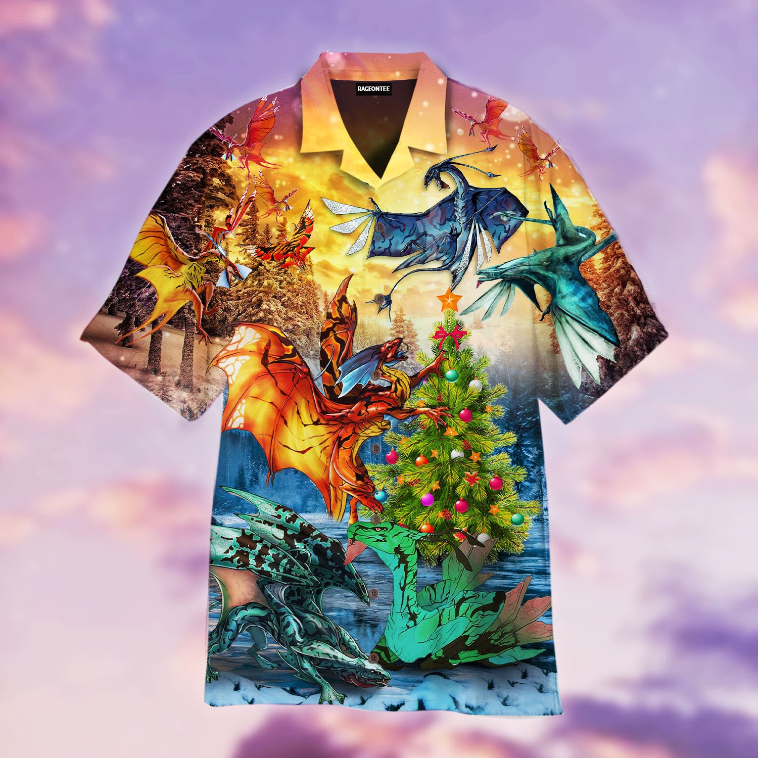 Avatar Banshee And Leonoptery Light Christmas Up Hawaiian Shirt | For Men & Women | Adult | Wt1171