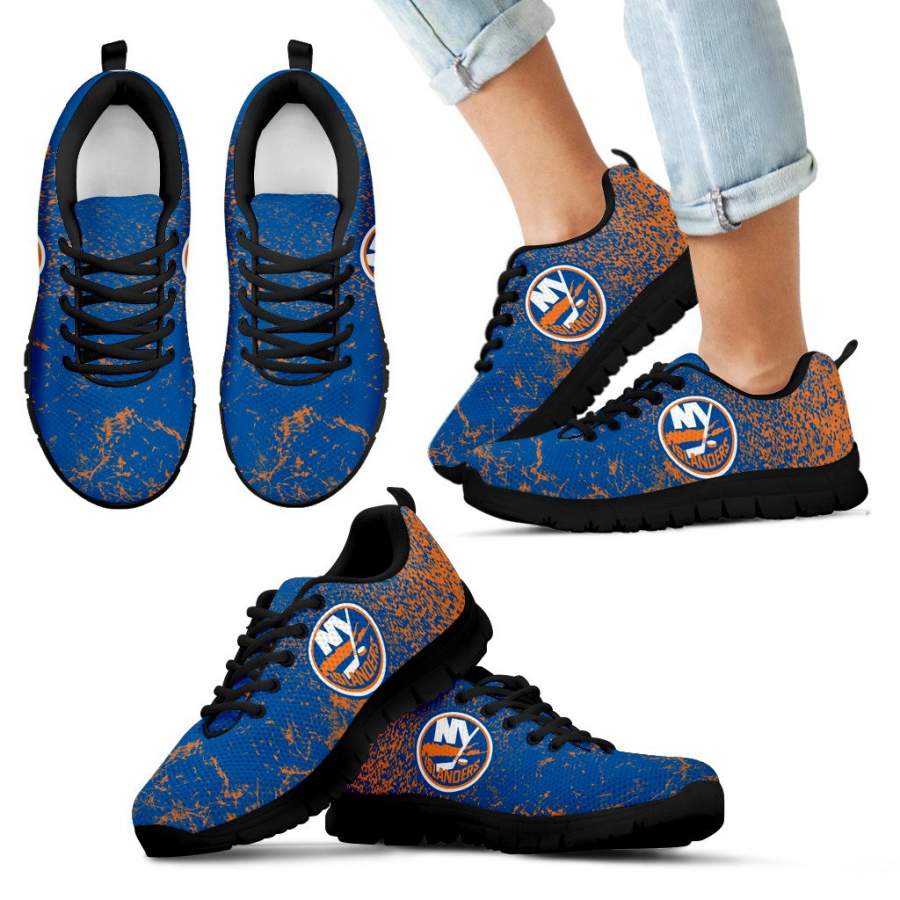 Light Tiny Pixel Smashing Pieces New York Islanders Sneakers