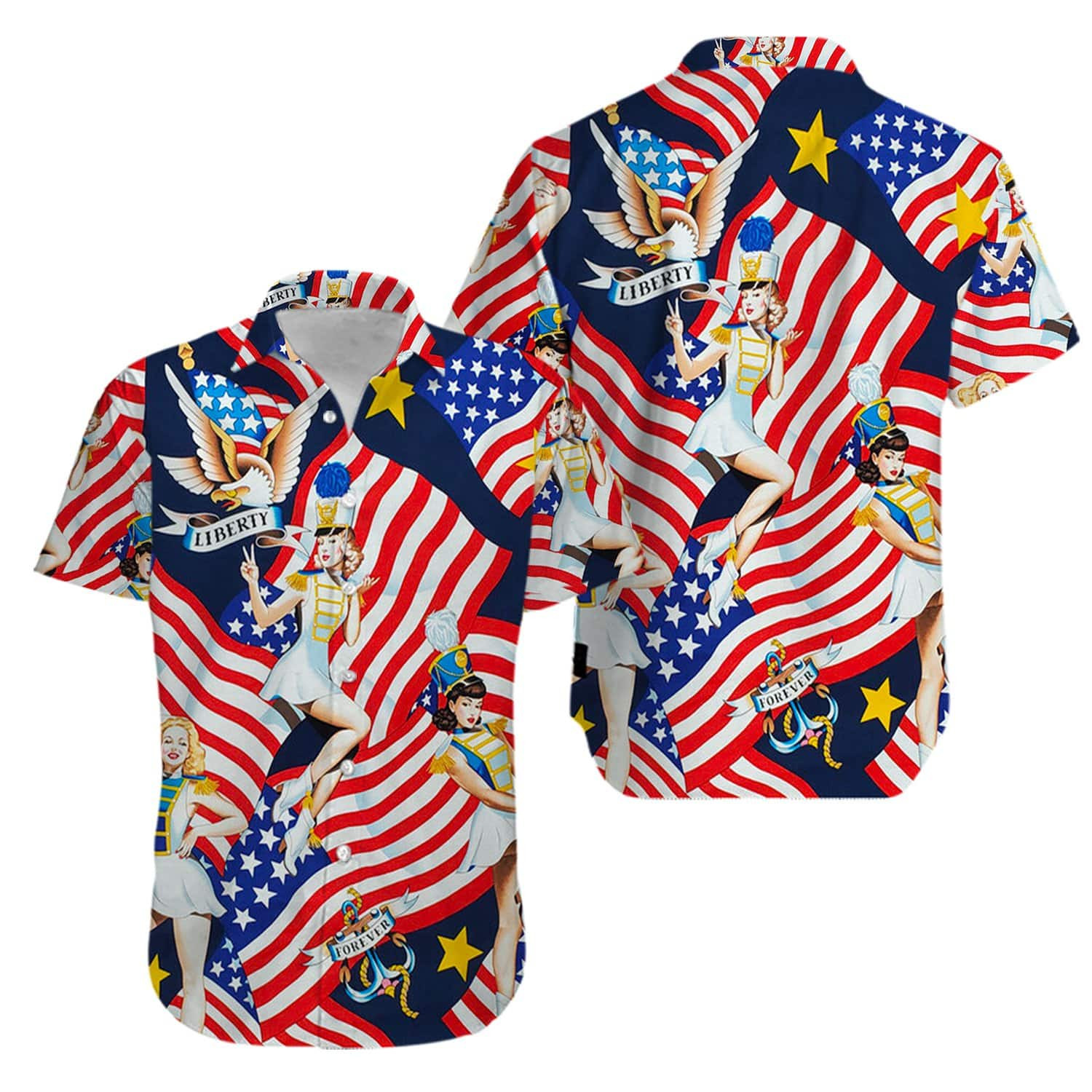 Liberty The American Girl Hawaii Shirts Kv Ha49744