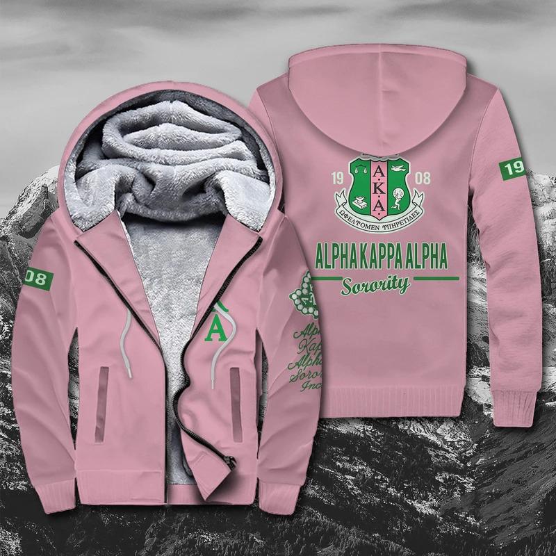 Greek Life Hoodie – Alpha Kappa Alpha Sherpa Hoodie – Erik Style J5