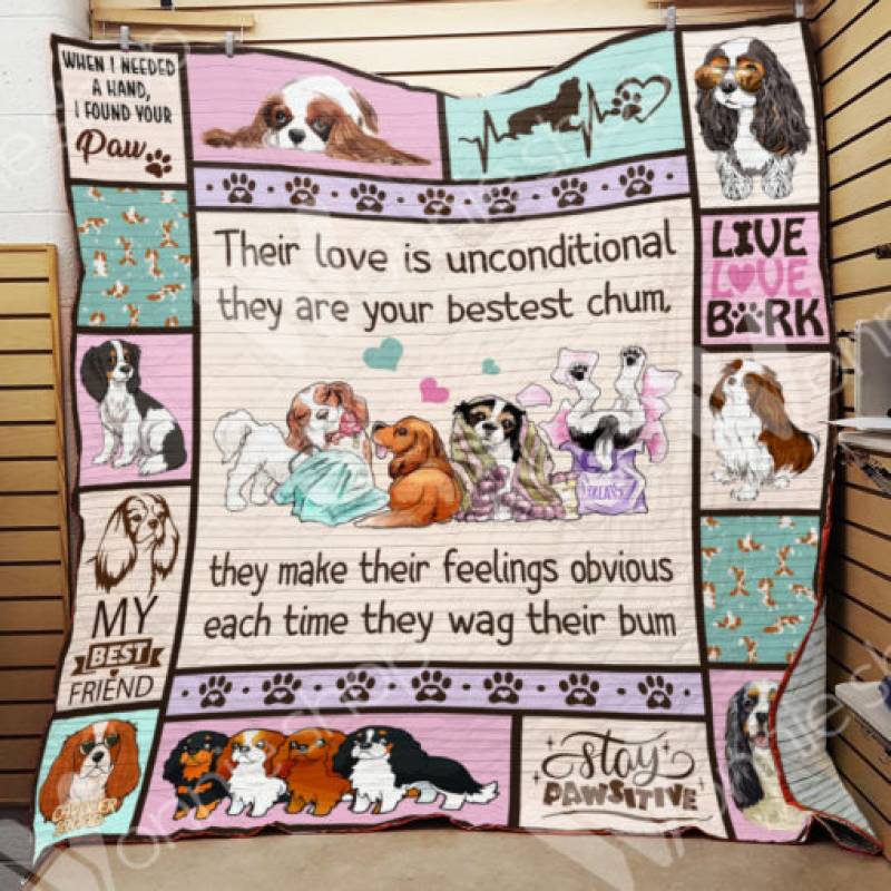 Cavalier King Charles Spaniel Dog Blanket NOV3001 90O35