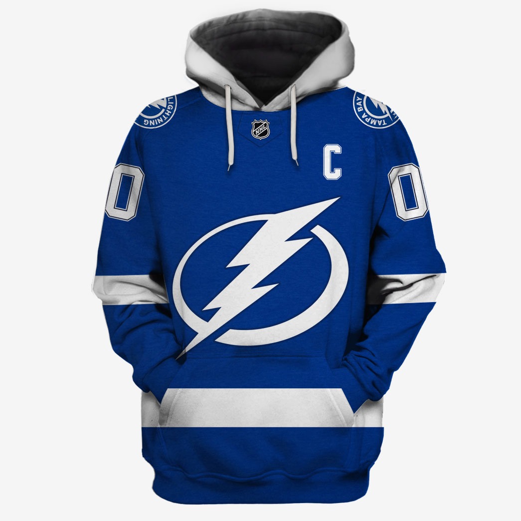 Personalize Tampa Bay Lightning 2019 Home Jersey Personalize Hoodie