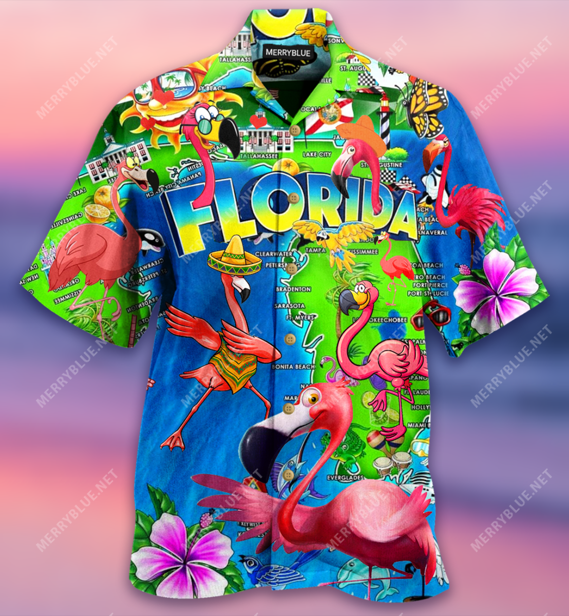 Go To Florida See Flamingo Unisex Hawaii Shirt Ha17656