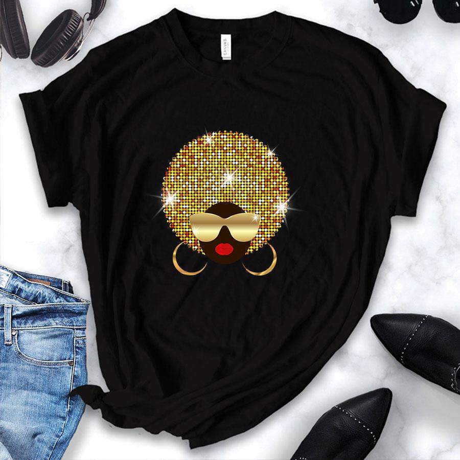 Black Queen Twinkle T-shirt #1707L