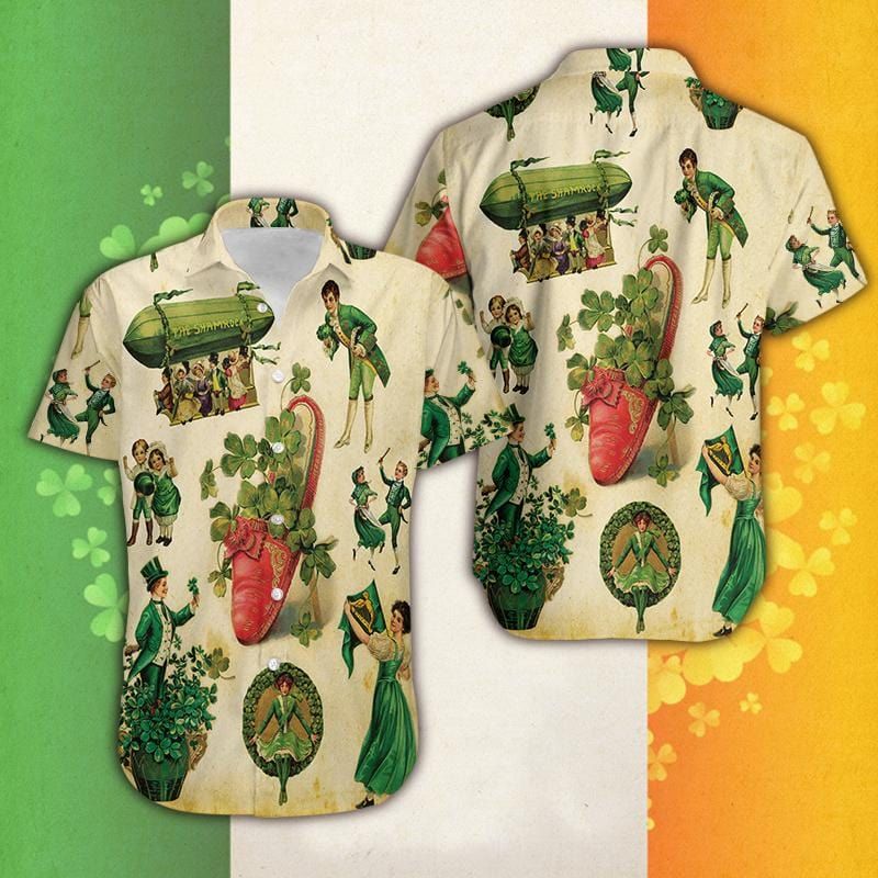 Felacia Vintage Girl Irish Day Hawaii Unisex Aloha Ha23767