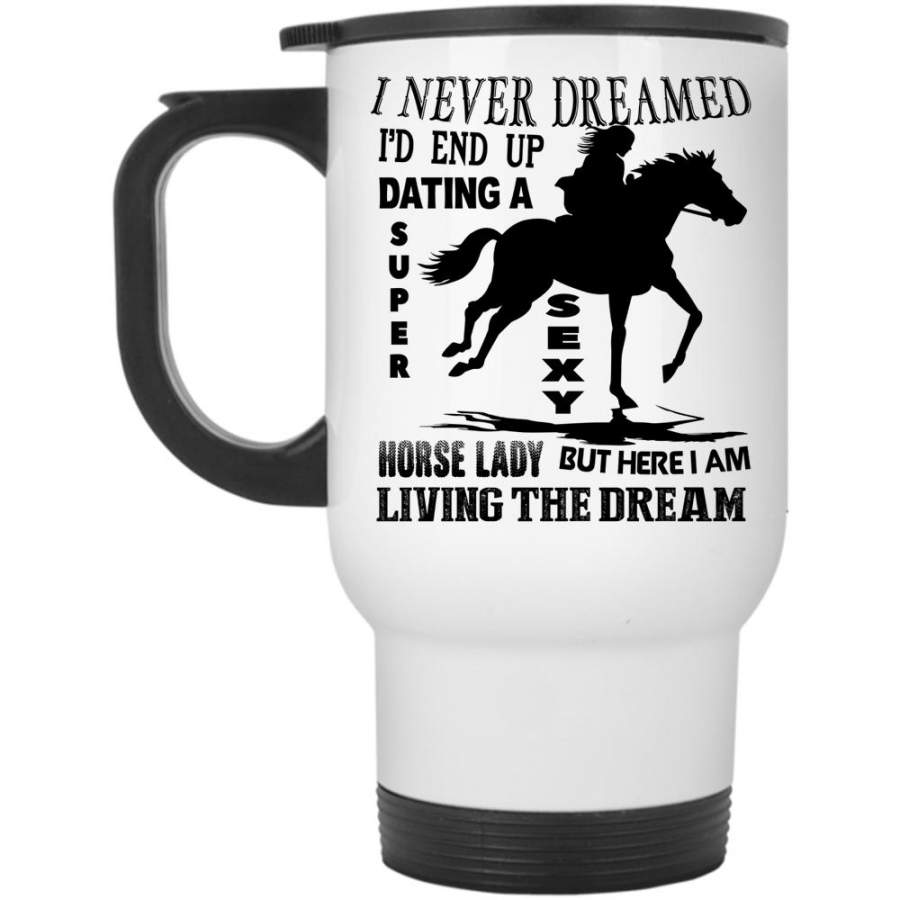 Cool Couple Travel Mug, I’d End Up Dating A Horse Lady Mug