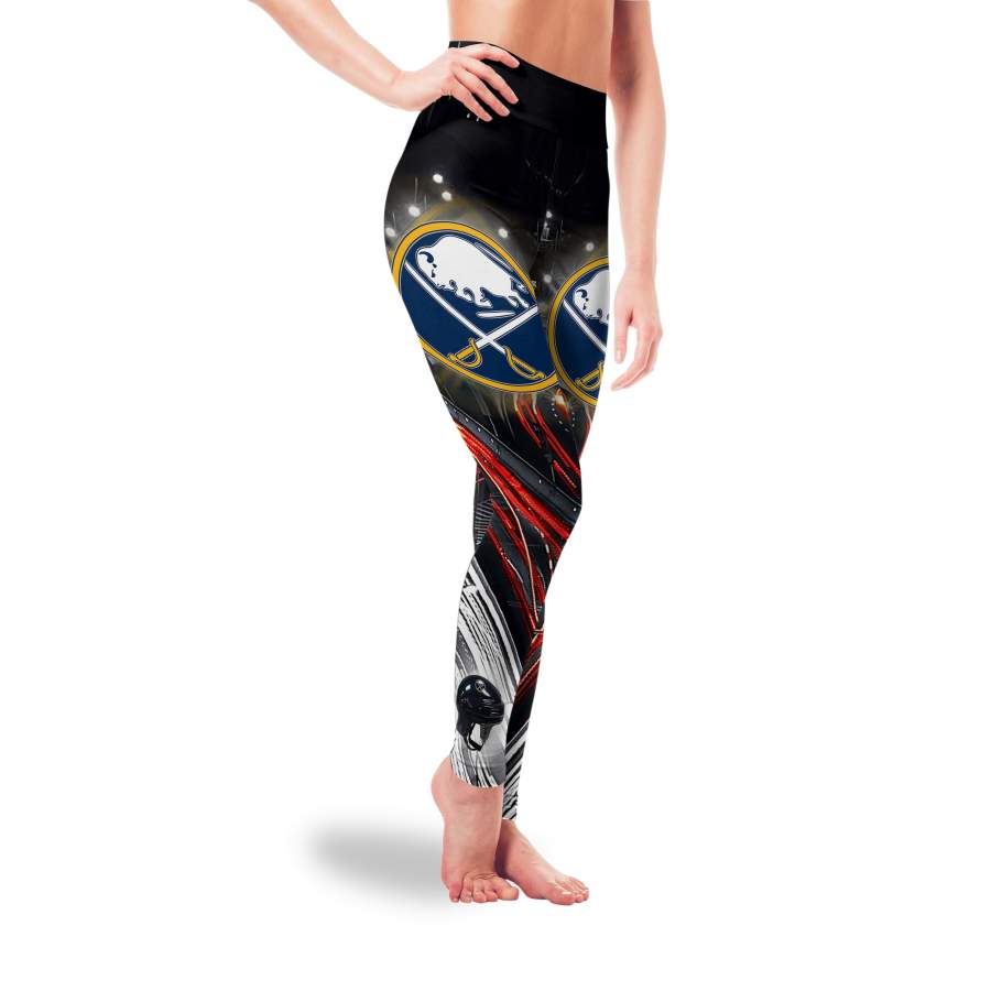 Great Urban Night Scene Buffalo Sabres Leggings