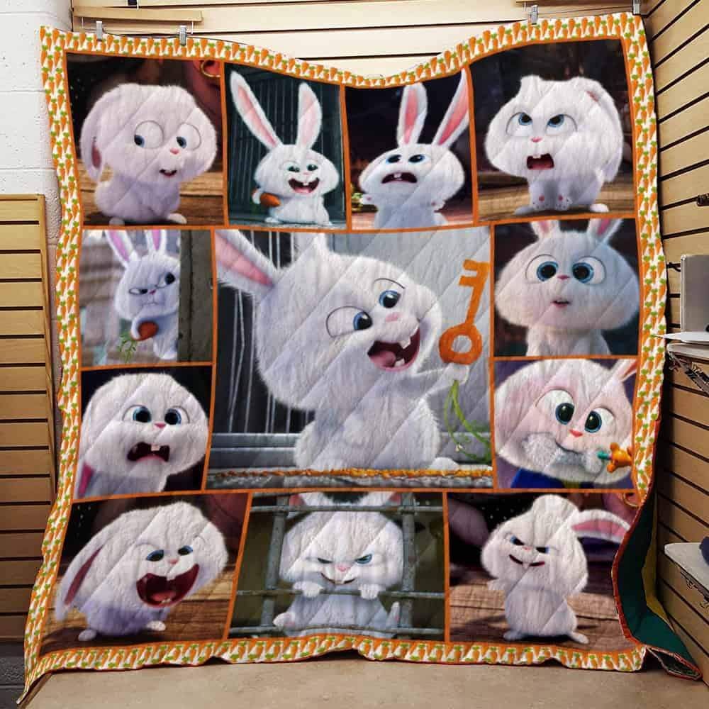 Lalasea Snow Rabbit 3D Customized Quilt Blanket Esr2153