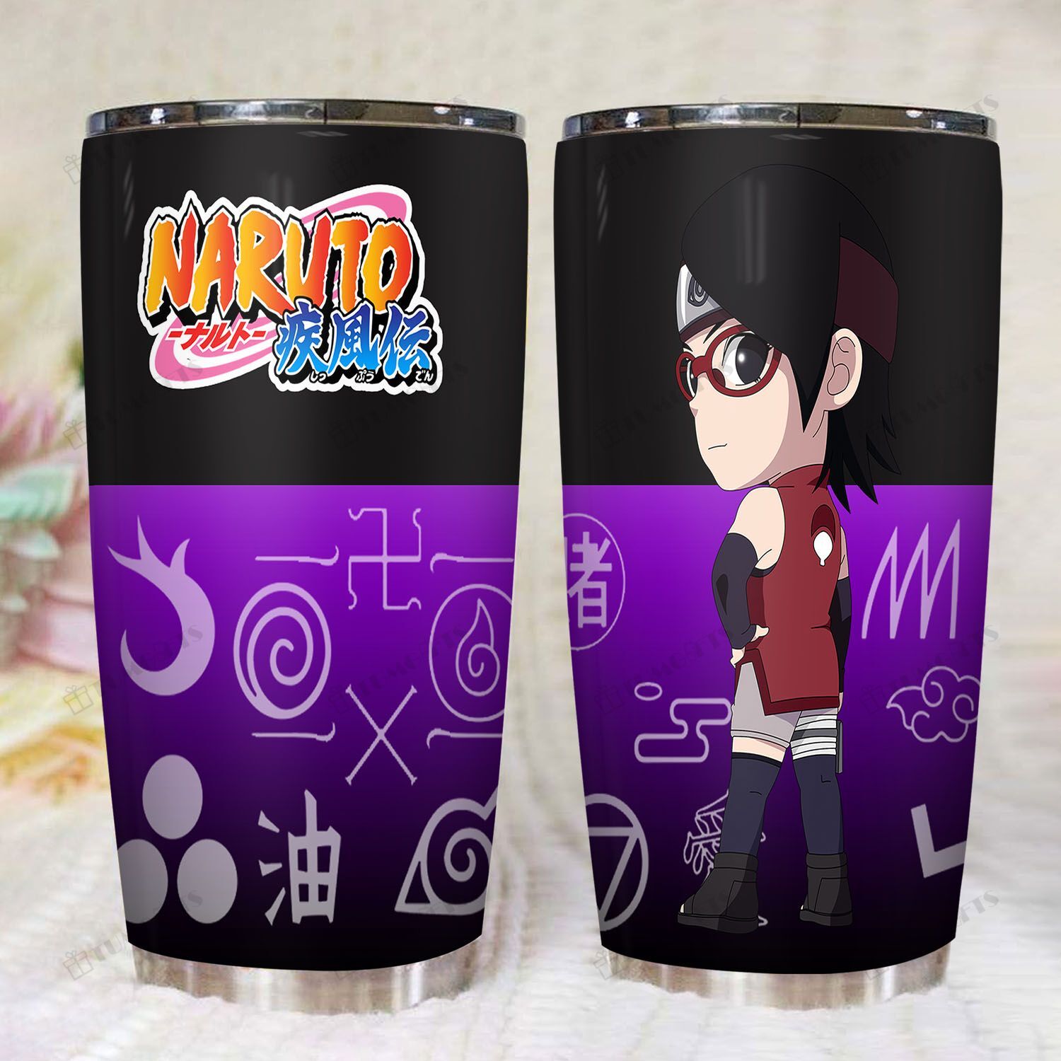 Naruto Sarada Uchiha Anime, Manga Series Characters 20Oz Stainless Steel Tumbler