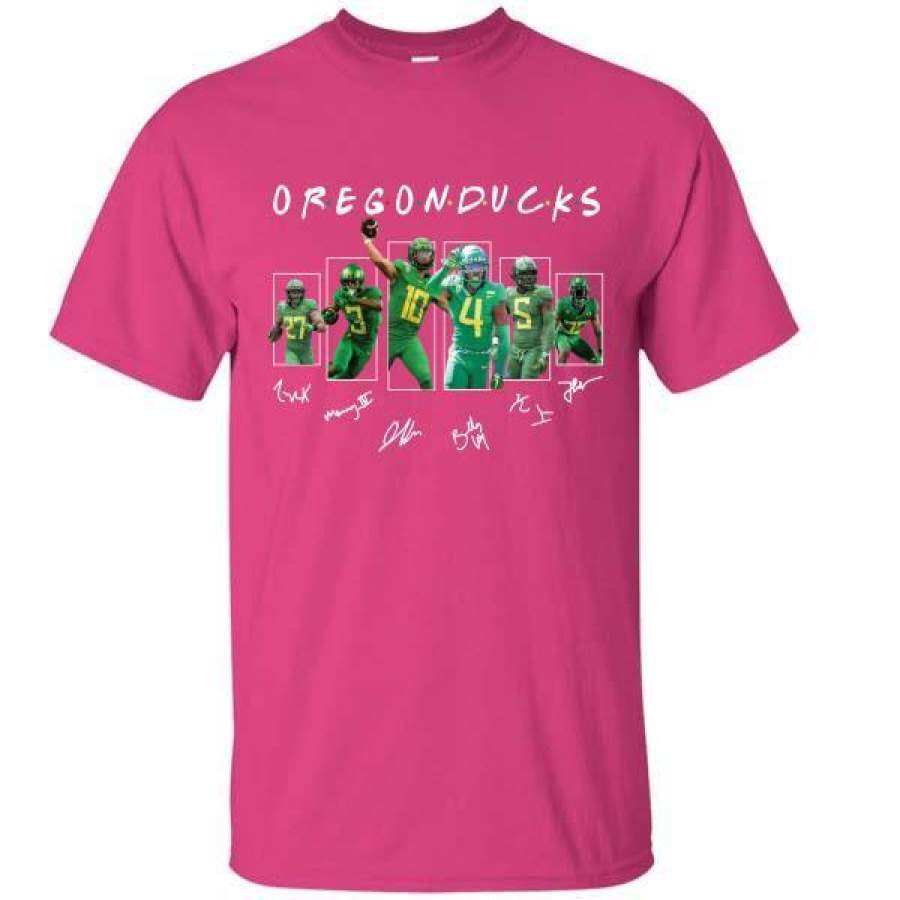 Friends Oregon Ducks Signatures T-Shirt