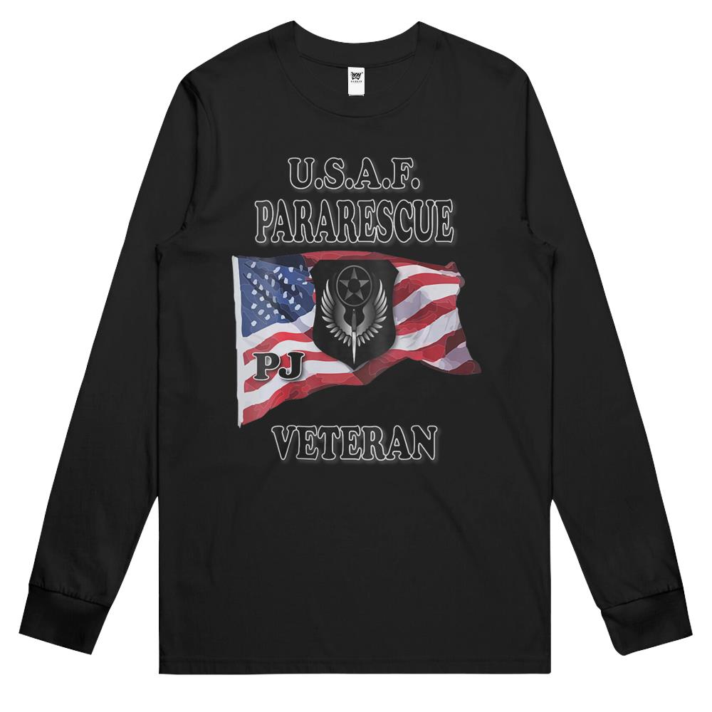 U.S.A.F Pararescue Veteran Long Sleeve T Shirts