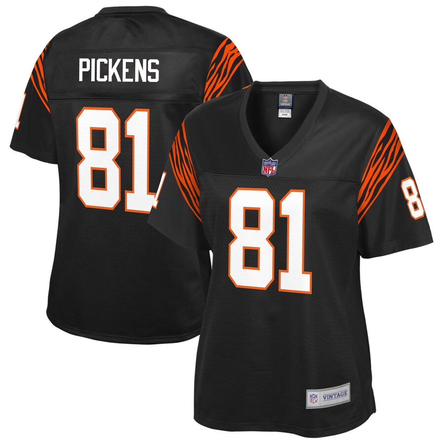 Carl Pickens Cincinnati Bengals NFL Pro Line Womens Retired Player Replica Jersey – Black