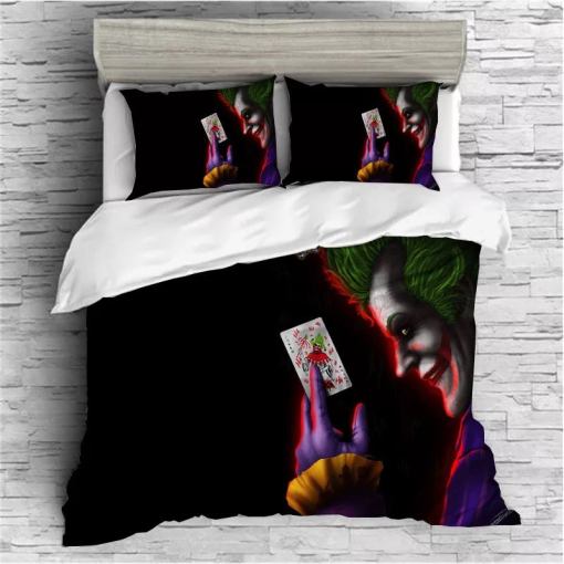 The Dark Knight Batman Joker Clown 2 Duvet Cover Pillowcase Home Decor 3D Bedding Set