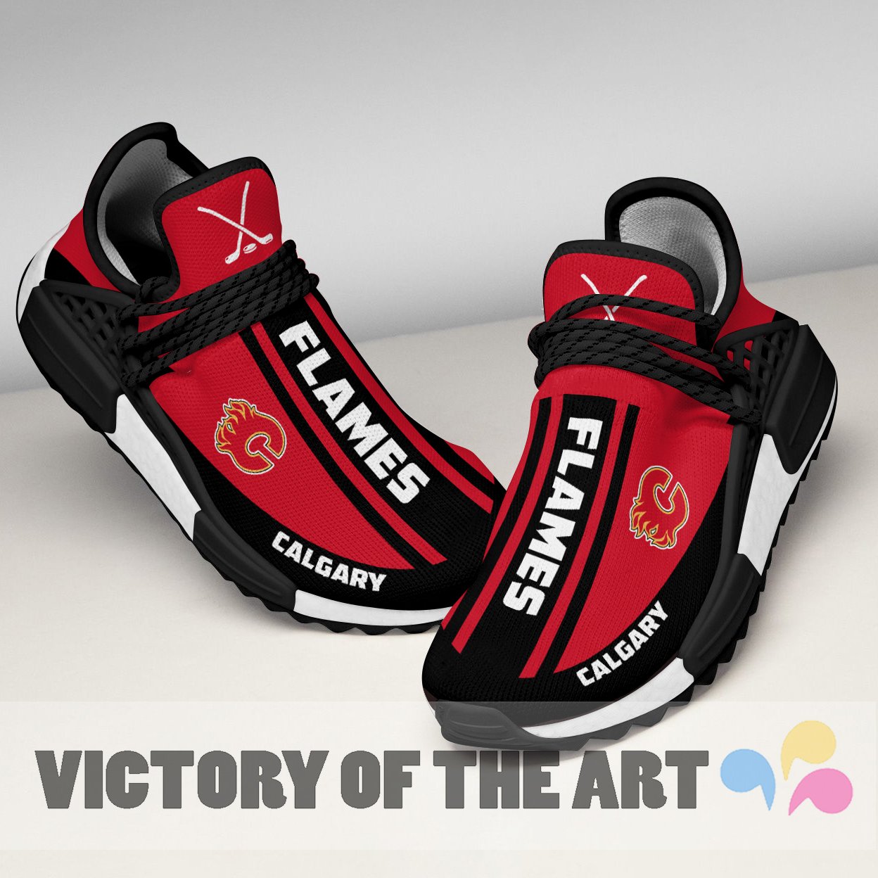 Fashion Unique Calgary Flames Human Race Shoes