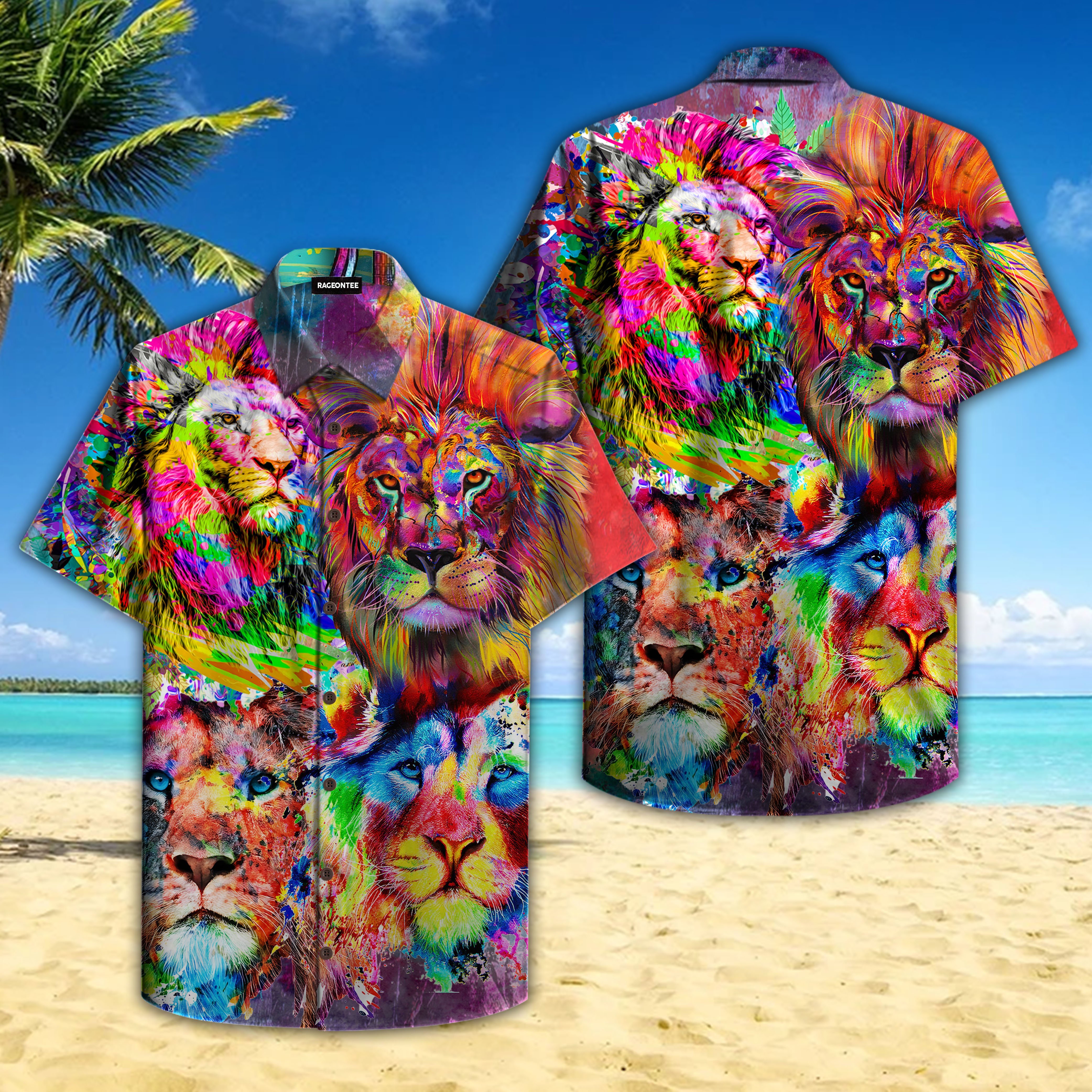 Lion King Colorful Hawaii Shirt Ha26552