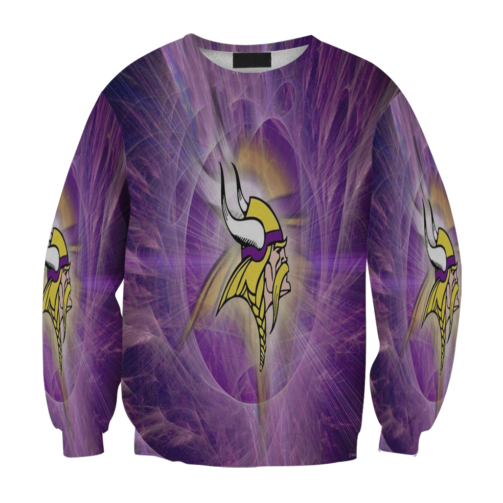 Minnesota Vikings Emblem V2 Gift For Fan 3D Full Printing Sweatshirt