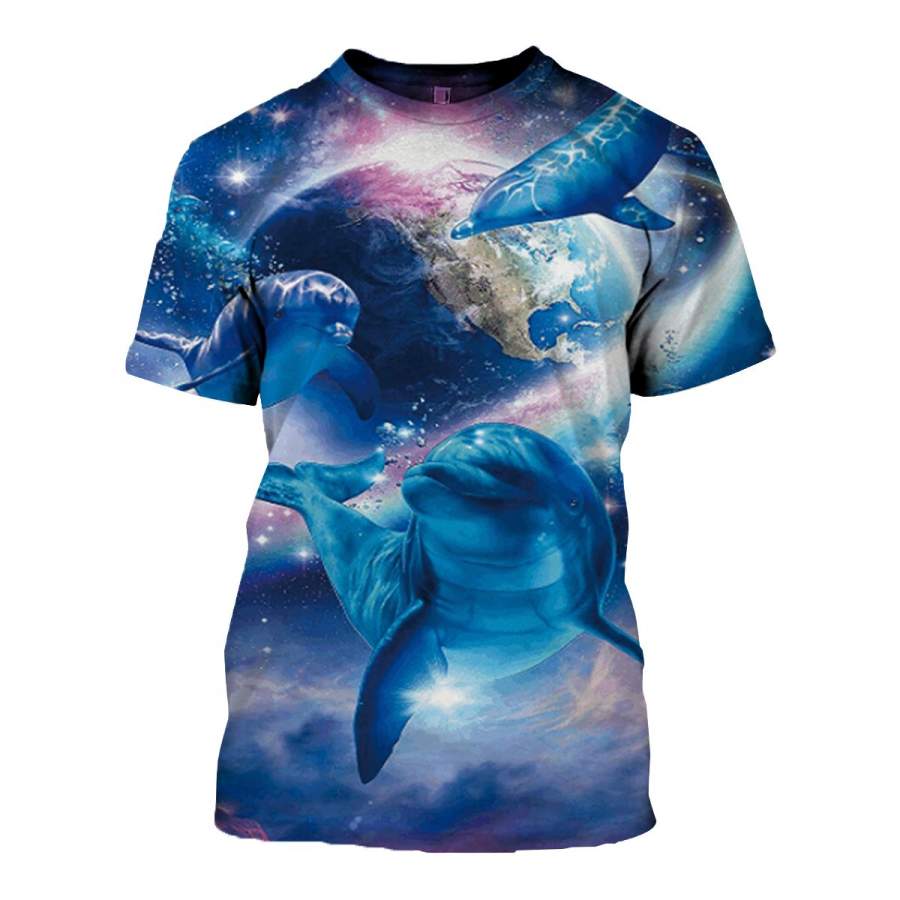 3D All Over Printed Dolphins T Shirt Hoodie 1213