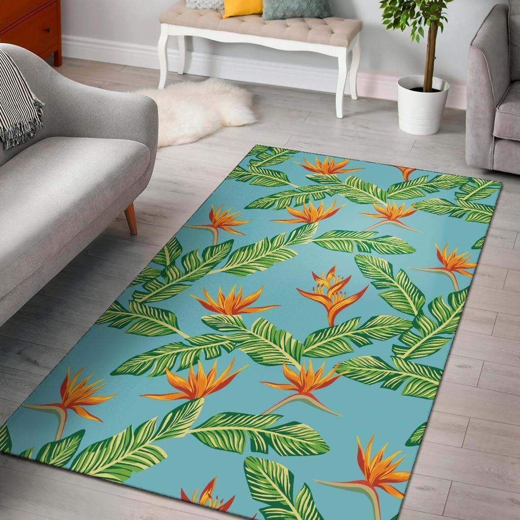 Bird Of Paradise Pattern Print Design Limited Edition  Sku 263439 Rug