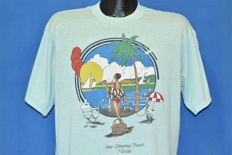 80S New Smyrna Beach Florida Sunset Shirt