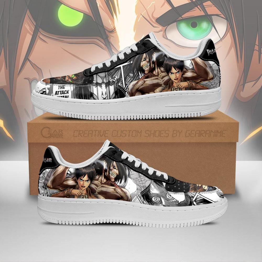 Aot Titan Eren Sneakers Attack On Titan Anime Manga Shoes Unisex Men Women