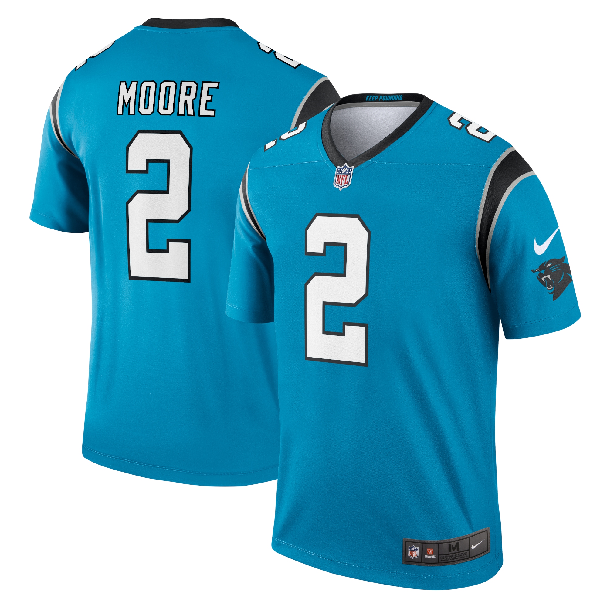 D.J. Moore Carolina Panthers Legend Jersey – Blue