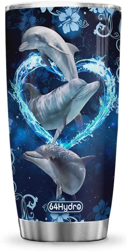 20Oz Dolphin Heart Tumbler Cup With Lid Mug – Hlm2501006Z