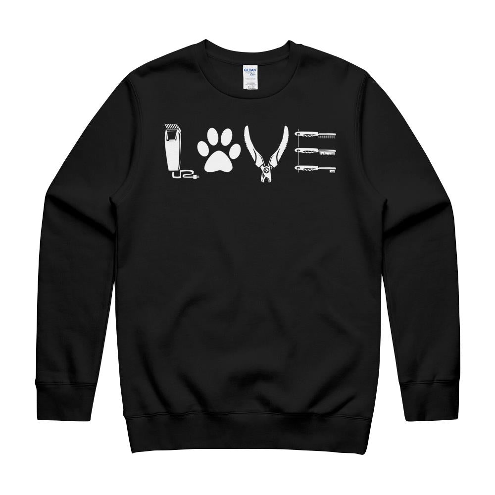 Cute Dog Groomer Gift For Men Women Puppy Dog Grooming Lover T-Shirt Crewneck Sweatshirt