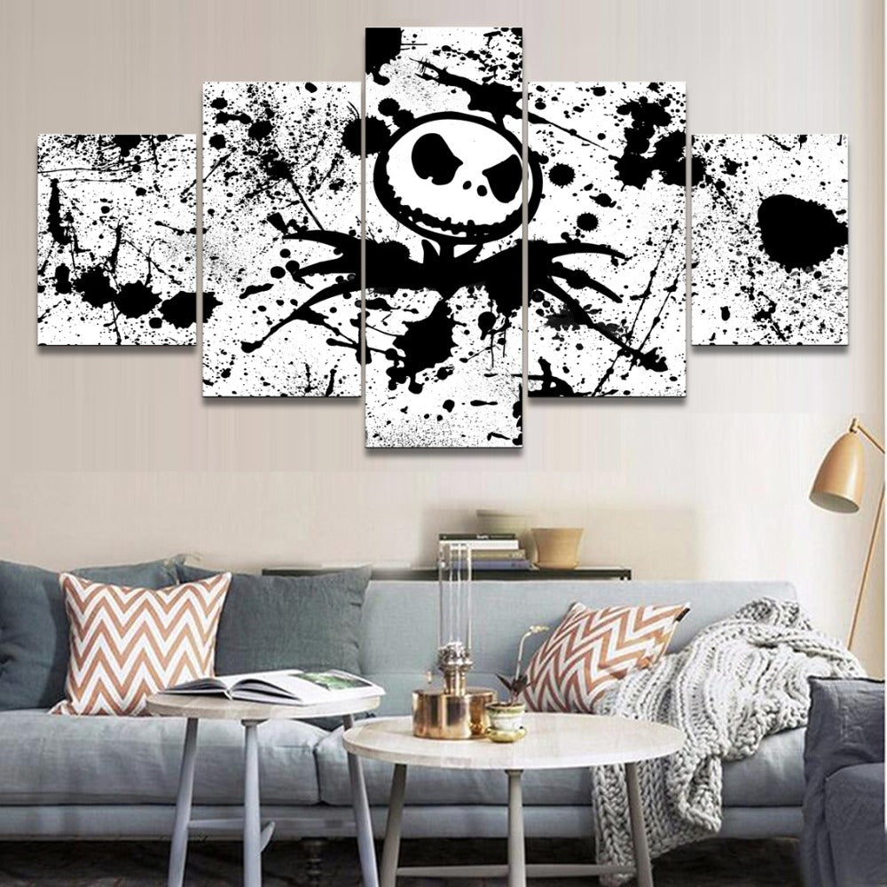 5 Pieces Modern Home Decor Movie The Nightmare Before Christmas  Wall Art Canvas Painting Pictures